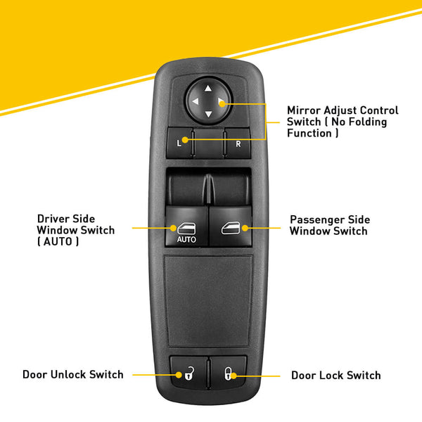 Master Power Window Switch for 2008-2011 Dodge Grand Caravan, Chrysler Town & Country 8+8 Pin