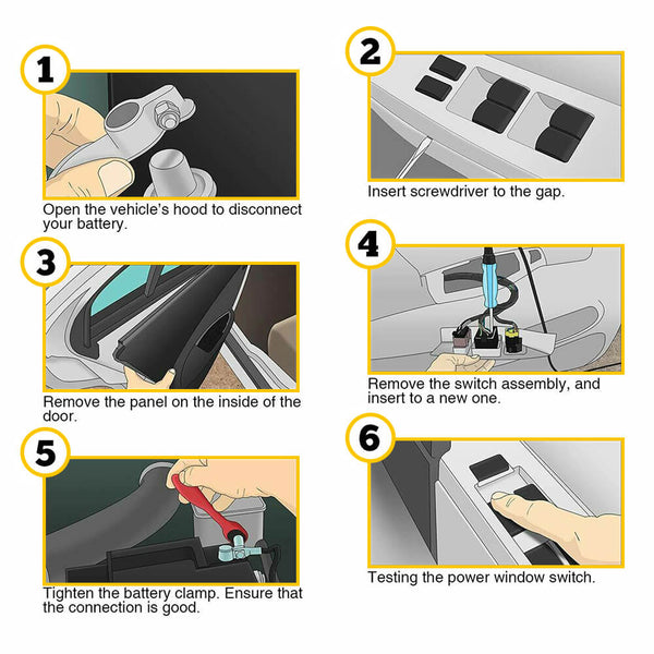Master Power Window Switch for 2008-2011 Dodge Grand Caravan, Chrysler Town & Country 8+8 Pin