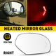 Power Heated Mirror Glass with Integrated Chevron-Style Turn Signal for 2007-2013 Cadillac, Chevrolet, GMC Models