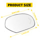 Power Heated Mirror Glass with Integrated Chevron-Style Turn Signal for 2007-2013 Cadillac, Chevrolet, GMC Models