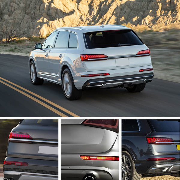 Rear Bumper Light w/Halogen Bulb Fits 2016-2020 Audi Q7 - US Version / With 5 Holes