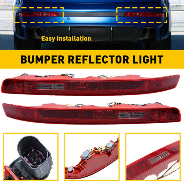 Rear Bumper Reverse Tail Light Fog Lamp Compatible with 2006-2015 Audi Q7 (US version only)