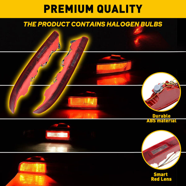 Rear Bumper Reverse Tail Light Fog Lamp Compatible with 2006-2015 Audi Q7 (US version only)