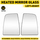 Rearview Side Mirror Glass for 2015-2022 Ford Transit 150 250 350 350HD - Upper & Lower Mirror Glass
