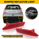 Red Rear Bumper Reflector Lamp Case Compatible with 2007-2009 Honda CRV