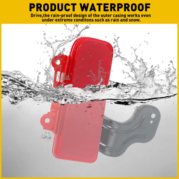 Red Rear Bumper Reflector Lamp Case Compatible with 2015-2016 Honda CRV