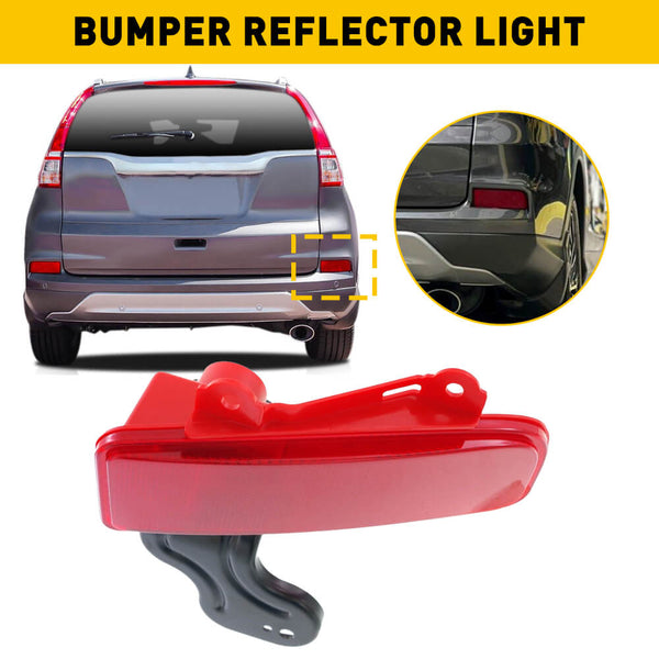 Red Rear Bumper Reflector Lamp Case Compatible with 2015-2016 Honda CRV