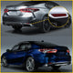 Red Rear Bumper Reflector Lamp Case Compatible with 2018-2021 Toyota Camry (Left+Right)