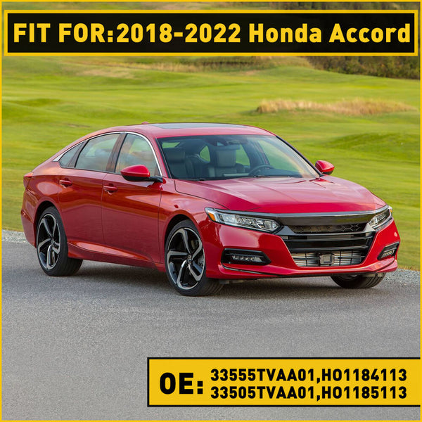 Red Rear Bumper Reflector Lamp Case Replacement Compatible with 2018-2022 Honda Accord (Left & Right)