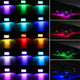 RGB LED Pod Rock Lights Kit - Underbody Neon Lights with Wireless APP Control, Music Sync & Chasing Effects for 12V SUV, Jeep, Truck - 15 LEDs Per Light