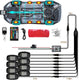 RGB LED Pod Rock Lights Kit - Underbody Neon Lights with Wireless APP Control, Music Sync & Chasing Effects for 12V SUV, Jeep, Truck - 15 LEDs Per Light