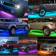 RGB LED Strip Under Car Tube Underglow Underbody System Neon Light Kit with 210pcs LEDs