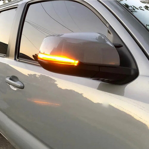 Sequential Amber Side Mirror Turn Signal Light For 2016-2023 Toyota Tacoma Highlanser Alphard RAV4 Sienna Lexus LM