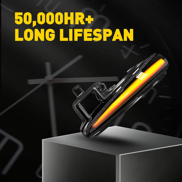 Sequential Amber Side Mirror Turn Signal Light For 2016-2023 Toyota Tacoma Highlanser Alphard RAV4 Sienna Lexus LM