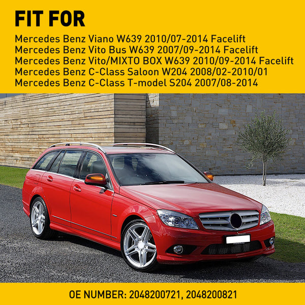 Sequential Side Mirror Turn Signal Light For 2007-2014 Mercedes Benz Viano, Vito Bus,Vito/MIXTO BOX W639,C-Class