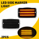 Smoke LED Front Bumper Turn Signal + Side Marker Light for 1997-2006 Jeep Wrangler TJ