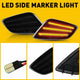 Smoke LED Front Bumper Turn Signal + Side Marker Light for 1997-2006 Jeep Wrangler TJ