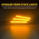 Smoke LED Front Bumper Turn Signal + Side Marker Light for 1997-2006 Jeep Wrangler TJ