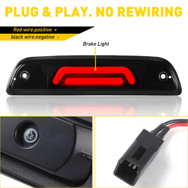 Smoke Shell LED Third Brake Light Fits 95-17 Toyota Tacoma (without cargo light function)