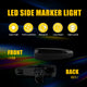 Smoked Amber Sequential LED Side Marker Light for Mitsubishi Lancer EVO X, Front