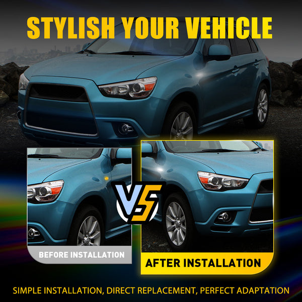 Smoked Amber Sequential LED Side Marker Light for Mitsubishi Lancer EVO X, Front