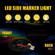 Smoked Dynamic LED Side Marker Light for Mini Cooper R50/R52/R53 2002-2008, Front