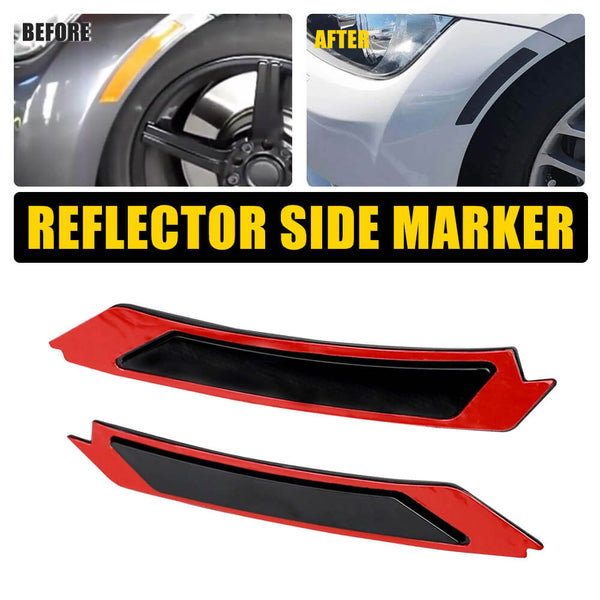Smoked Front Bumper Reflector Side Marker Lights For 2009-2011 BMW E90 E91 LCI 3-Series 4Door