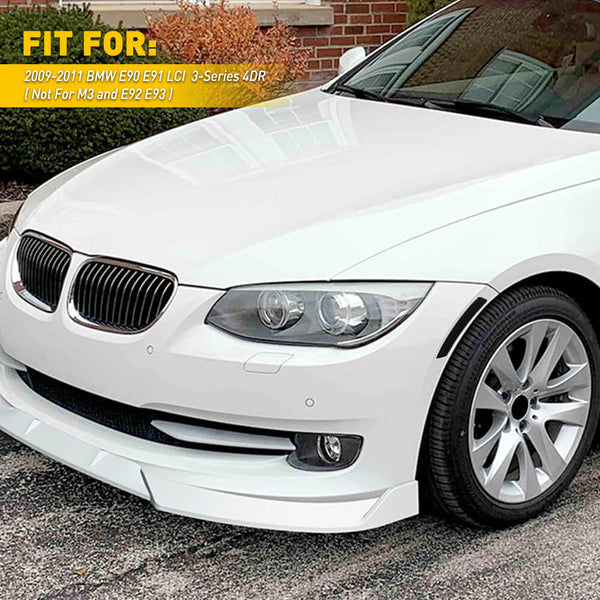 Smoked Front Bumper Reflector Side Marker Lights For 2009-2011 BMW E90 E91 LCI 3-Series 4Door