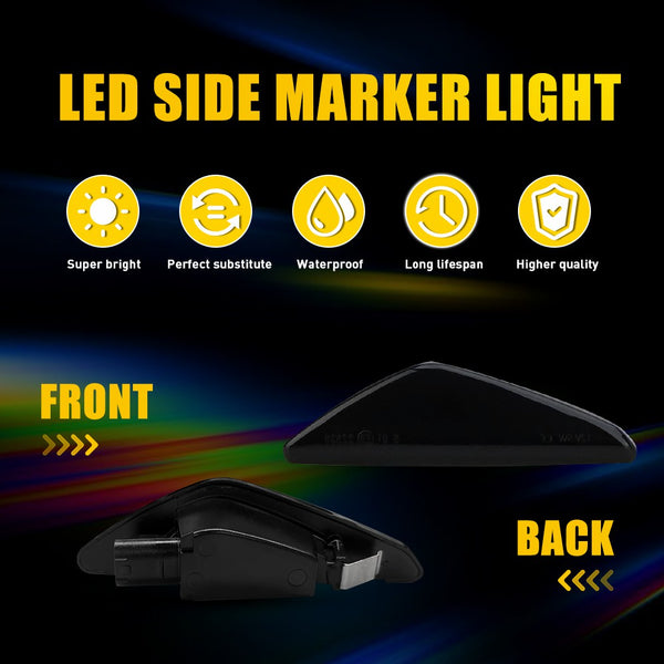 Smoked LED Side Marker Light for BMW F25 X3/X5/X6 E70/E71/E72, Signal Light