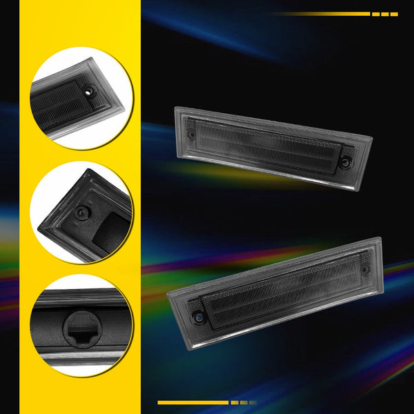 Smoked LED Side Marker Light for Chevrolet C10/C20/C30 & GMC C1500/C2500 1981-1991, Front