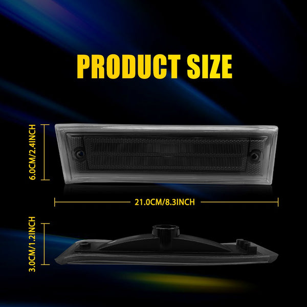 Smoked LED Side Marker Light for Chevrolet C10/C20/C30 & GMC C1500/C2500 1981-1991, Front
