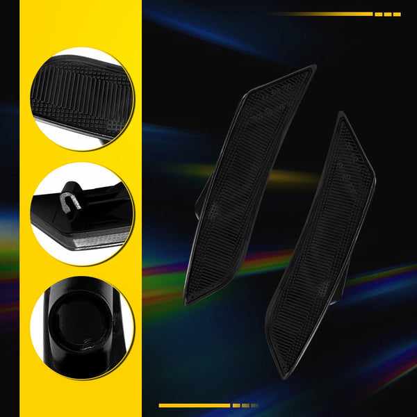 Smoked LED Side Marker Light Housing for Cadillac ATS 2013-2014 & XT5 2017-2024