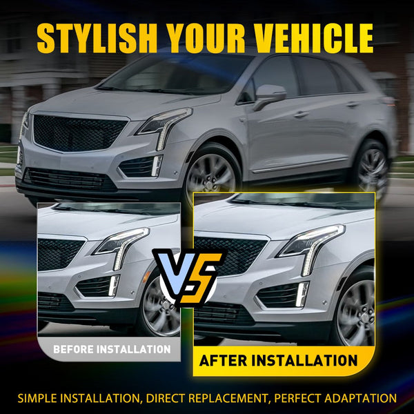 Smoked LED Side Marker Light Housing for Cadillac ATS 2013-2014 & XT5 2017-2024