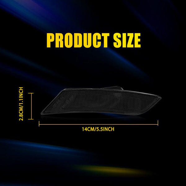 Smoked LED Side Marker Light Housing for Cadillac ATS 2013-2014 & XT5 2017-2024