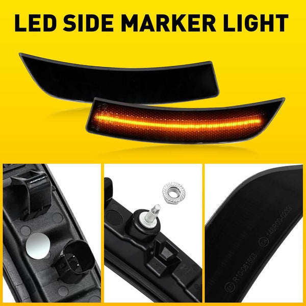 Smoked Len LED Side Marker Light for 2022-2024 Toyota GR86 ZN8 & Subaru BRZ ZD8