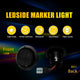 Smoked Lens Amber LED Side Marker Light for Ford Transit Connect 2010-2021, Front