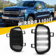Smoked Lens Xenon White Quad-Row Rearview Side Mirror Light Fits 2019-2022 Chevrolet Silverado 1500/GMC Sierra 1500