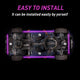 Universal RGB LED Car Underbody Lights with Wireless Remote Control, 4 Strips