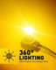 Upgraded 7443 7440 7444 W21W LED Bulbs Turn Signal Lights 400% Brighter, Yellow, 2US6T Series