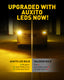 Upgraded 7443 7440 7444 W21W LED Bulbs Turn Signal Lights 400% Brighter, Yellow, 2US6T Series
