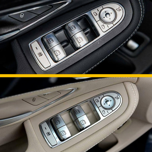 Window Switch Button Cover Cap For Mercedes-Benz S-Class, GLC-Class,C-Class etc. 2Pcs