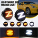 Z Shape White and Sequential Amber LED Side Marker Light Fits 2003-2009 Nissan 350Z, 2010-2020 Nissan 370Z Turn Signal Light