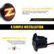 Z Shape White and Sequential Amber LED Side Marker Light Fits 2003-2009 Nissan 350Z, 2010-2020 Nissan 370Z Turn Signal Light
