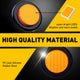 10PCS 2inch Round LED Side Marker Light for Truck Trailer 12V (red/yellow/white)