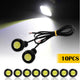 10pcs Eagle Eye LED Lights Fog Daytime Running Light Reverse Tail Small bulb