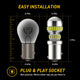 1157 LED Bulbs, AUXITO 2057 2357 7528 BAY15D LED Lights for Backup Reverse Blinker Brake Tail Lights 6000K White