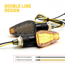 DREAMIZER 4-Pack Mini LED Turn Signal Lights – Universal Front/Rear Indicators For Motorcycles – Amber