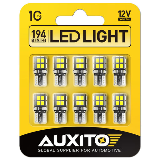 10 Lampadine LED T10 194 168 Per Auto – 6000K Bianco, 5 SMD 5050 – Xnourney