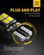 194 LED Light Bulb 6000K White 168 2825 W5W T10 Wedge 14-SMD LED