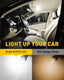 194 LED Light Bulb 6000K White 168 2825 W5W T10 Wedge 14-SMD LED